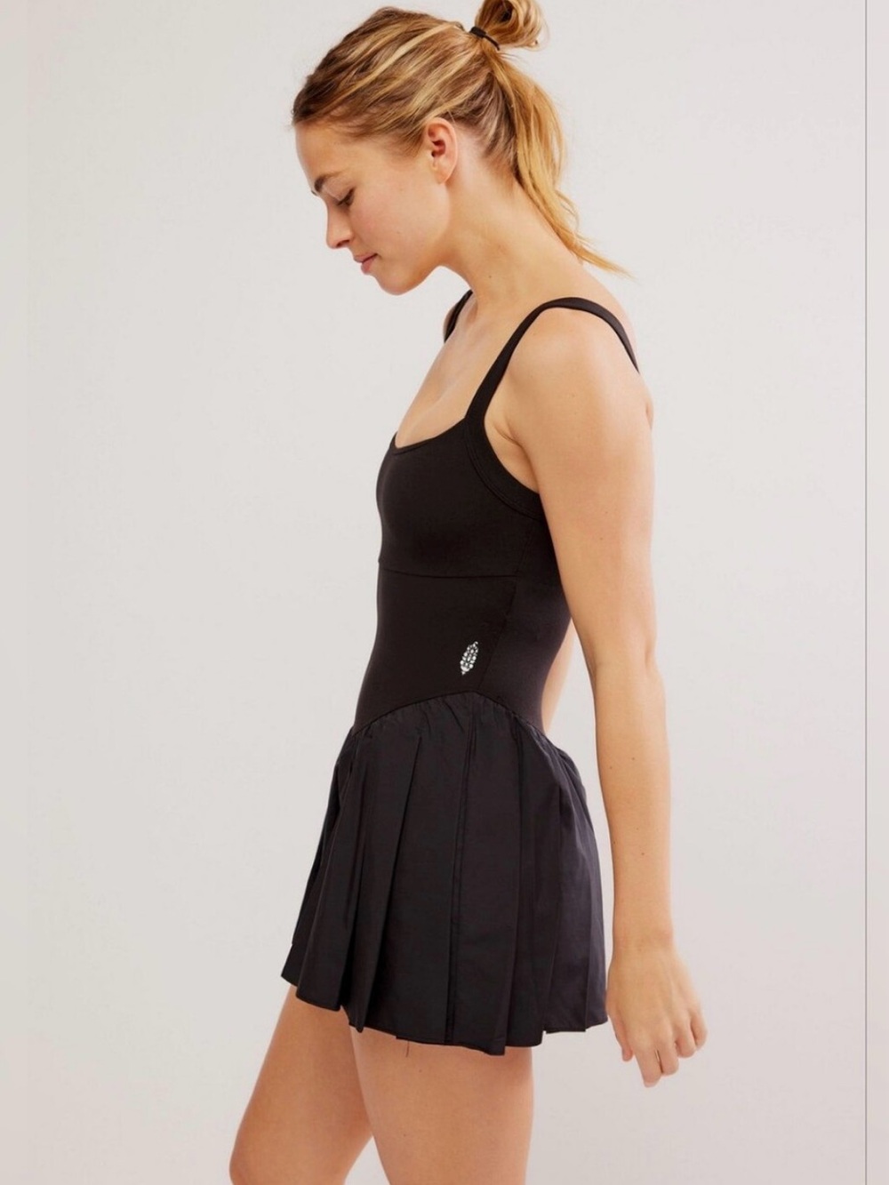 FP movement swing of things Black Pleated skortsie nwot size M
